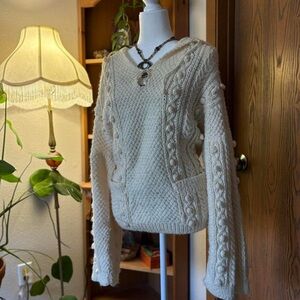 Cozy Cream Cable Knit Sweater
